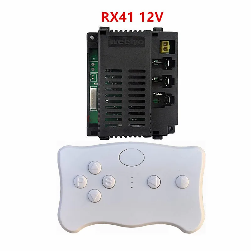 12V RX41 어린이 전기 장난감 자동차 블루투스 원격 제어, 부드러운 시작 기능 컨트롤러 2.4G 블루투스 송신기