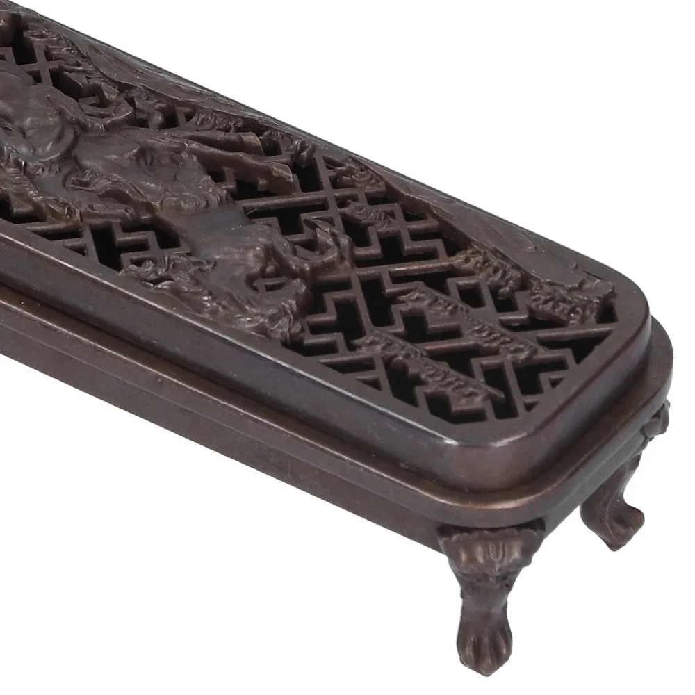 3pcs Brass Alloy Incense Burner Box Ash Control Spill-Proof Incense Ash Catcher Antique Incense Holder Case Home Meditation