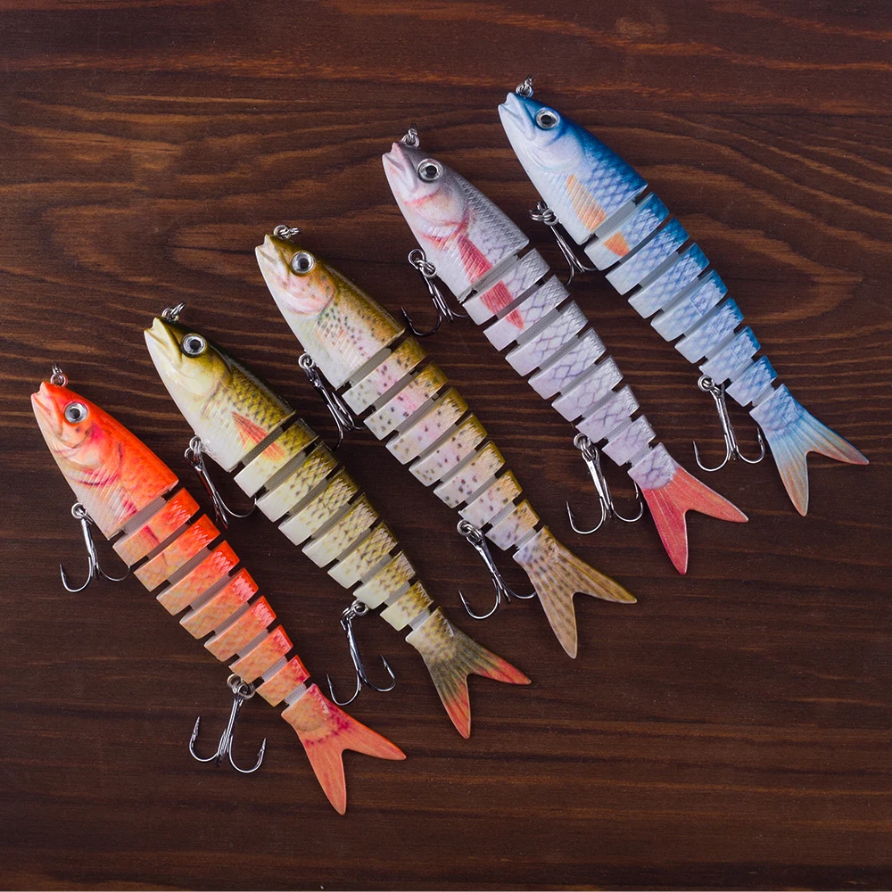 Señuelo Multiarticulado Hanlin 9.5cm – Swimbait cebo duro lubina - imagen 3