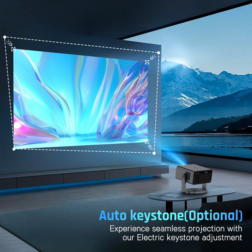 C30B 100 Inch Hd 4K Best Home Movie Projector 2024 4K Hdmi Android Smart Bluetooth Wi-Fi Projector and Speaker for Mobile Phones