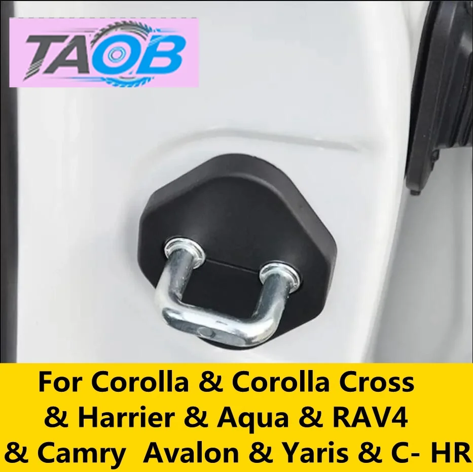 Inner Door Lock Buckle Protector Cover Fit For Corolla Corolla Cross Harrier  Aqua RAV4 Camry  Avalon Yaris  C- HR
