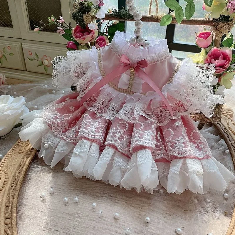 20CM Cotton Doll Lotus Pink Cake Skirt Heavy Industry