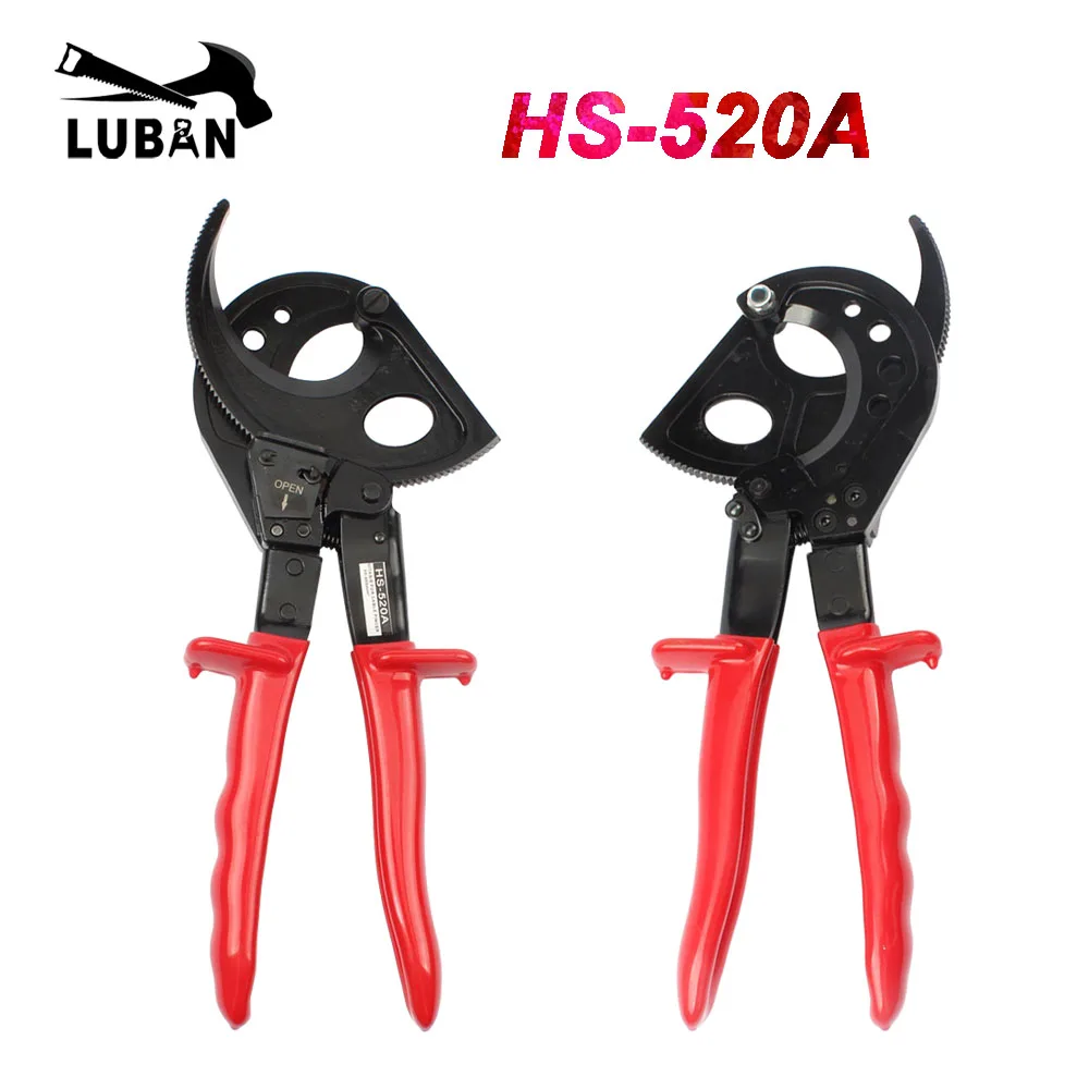 LUBAN HS-520A 400 mm2 Max cricchetto tagliacavi a cricchetto germania design tagliafili pinza, non per il taglio del filo di acciaio
