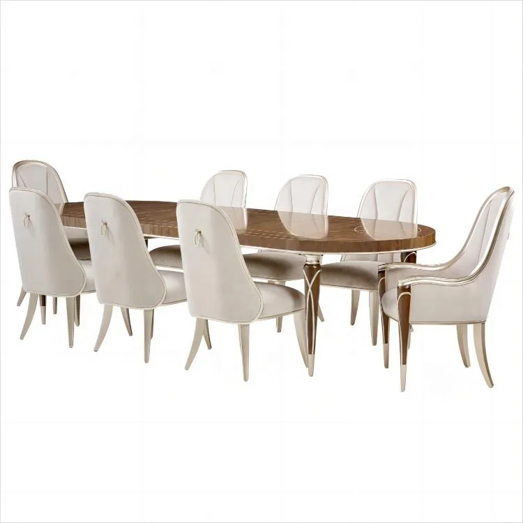 

/High Quality Luxury Modern Solid Wood Dining Tables with Chairs 6 8 10 12 Person