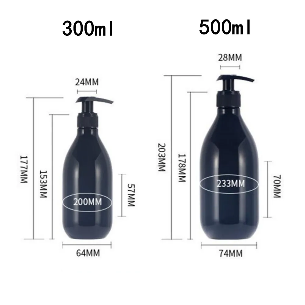 300 ml 500 ml Tragbare Reise Nachfüllen Leere Pumpflasche Badezimmer Shampoo Dusche Seifenspender Küche Gericht Hand Flüssigkeit Sub-flasche