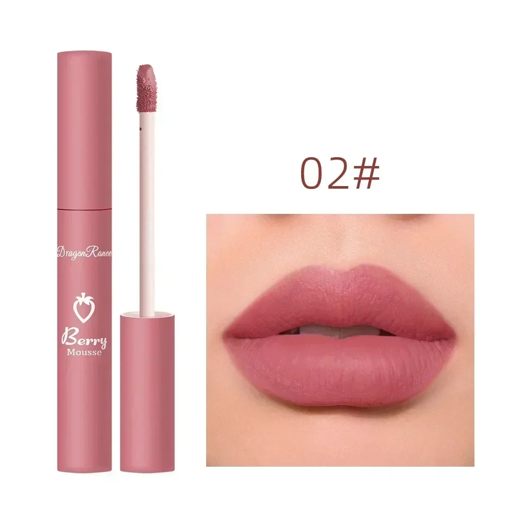 Waterproof Liquid Lipstick 12 Colors Matte Nude Lip Gloss Brown Pigment Dark Red Lasting Velvet Lipstick Women Makeup Lip Glaze