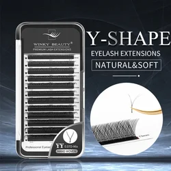 Winky Beauty Y Shape Eyelashes Extensions Double Tip Lashes Eyelash Cilios YY Natural Easily Grafting Y Style Volume Lash