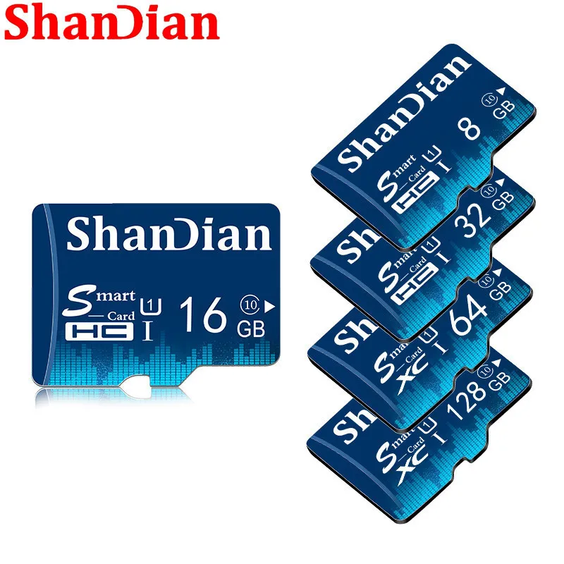 SHANDIAN Mini Smart SD Card 128GB TF USB Flash Memory Card with Outer Packaging for Mobile Phones and Cameras Smartsd SD Card