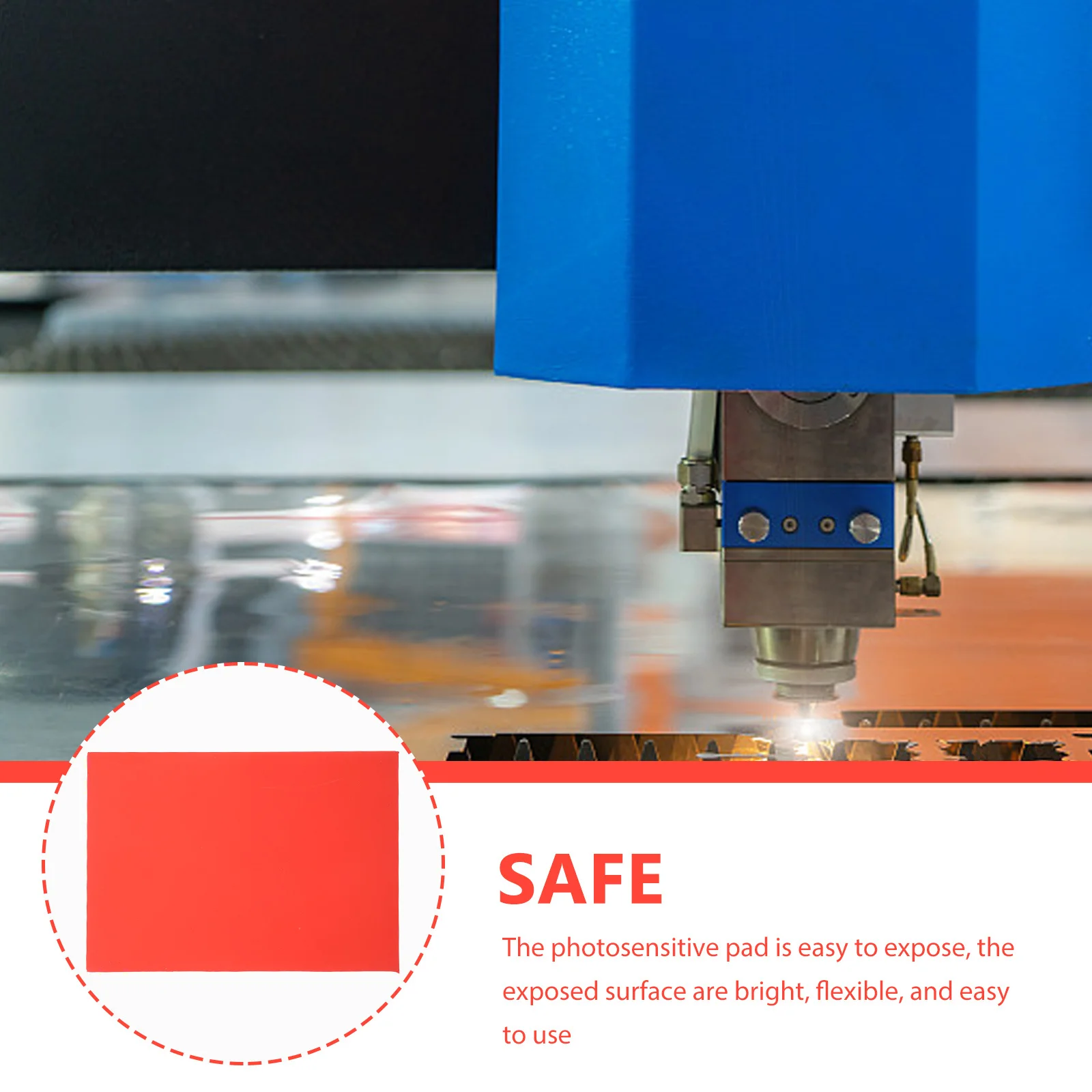 Estera para sellos fotosensible, almohadilla de absorción de tinta de alta calidad de 2,3mm de espesor, fácil de usar, duradera, impresión clara