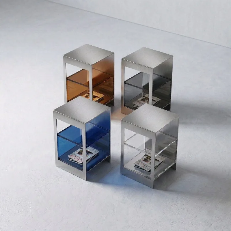 Stainless steel bathtub rack Floor-to-ceiling multi-layer storage rack Bathroom storage rack Sofa edge