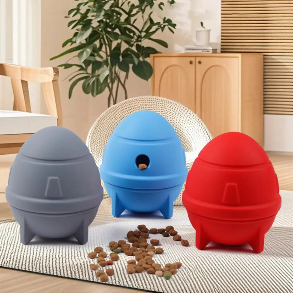 

Food Dispensing Dog Toy Bite Resistant Spaceship Shape Feeder Puppy Teething Cleaning Interactive Boredom Enrichment Toy