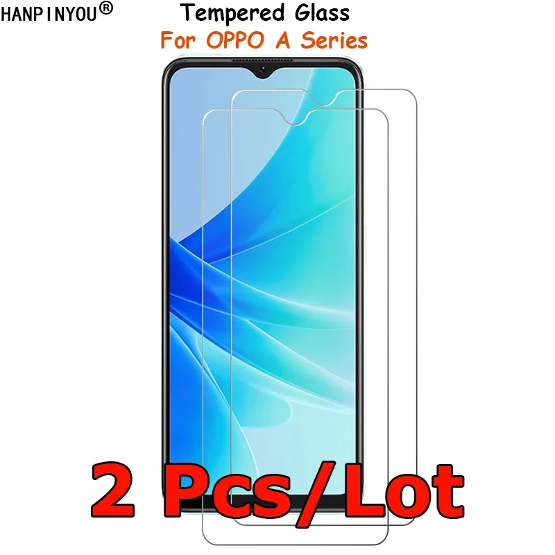 2 Pcs/Lot For Oppo A59 A58 A58x A57 A57e A57s 5G Tempered Glass Screen Protector Explosion-proof Protective Film