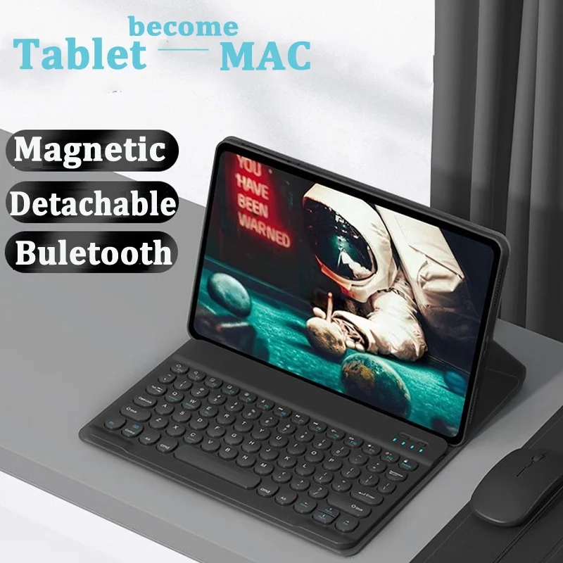 Detachable Magnetic Keyboard Cover and Mouse for OPPO Pad Air 10.36inch 2022 11 Inch for OPPO Pad 2 11.61 Folio Stand Case