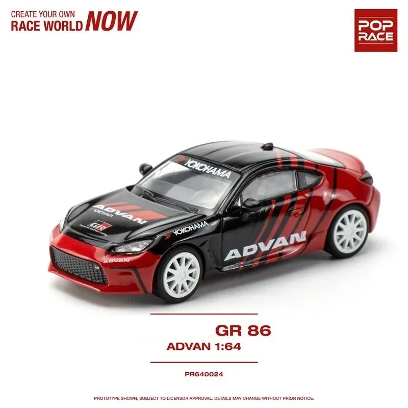 

Pop Race 1:64 GR 86 ADVAN Diecast Model Car