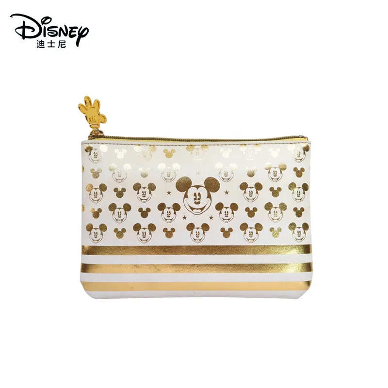 Disney Mickey Original New Cosmetic Bag Luxury Brand Fashion Lipstick Cosmetic Bag Multifunctional PU Portable Storage Bag