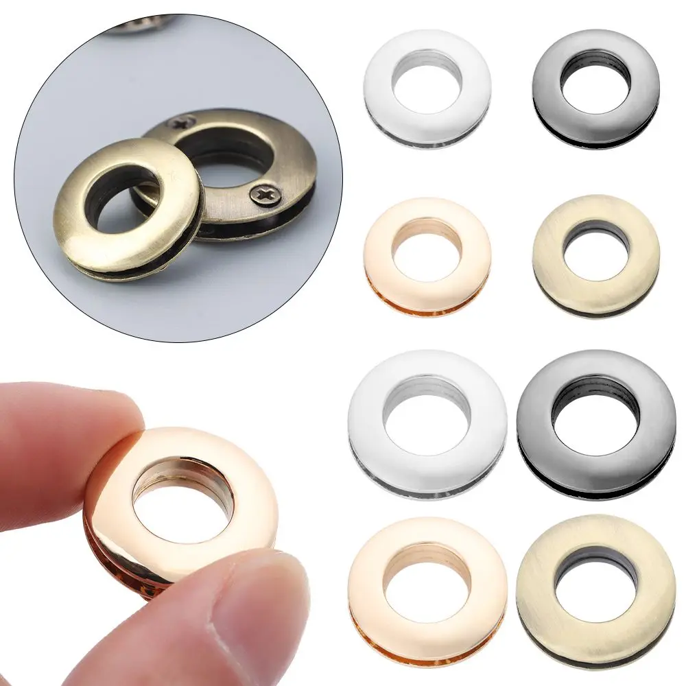 1Pcs High Quality Alloy Hole Metal Eyelets With Screws For Leathercraft DIY Bag Clothes Belt Ornament Accessories