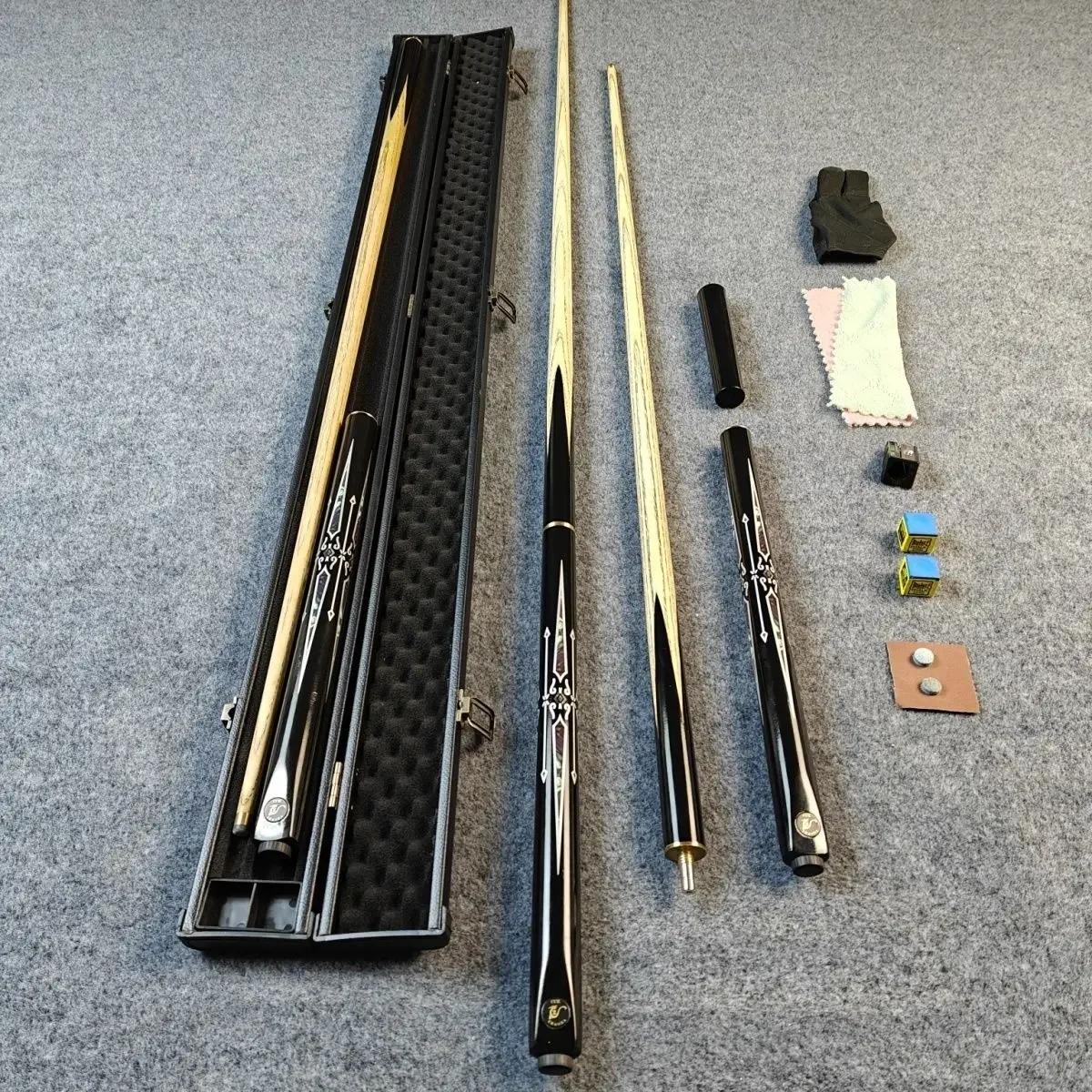 10MM Small Head Billiard Club Three-stage Club Split Rod Chinese Black Eight Manual Integrated Nine Balls