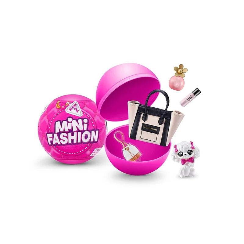 Giocattolo in miniatura originale Zuru Mini marche giocattoli 5 sorpresa Mini marche giocattolo S1/S2 Mystery Blind Box Fashion Bag scarpe Ball Girl