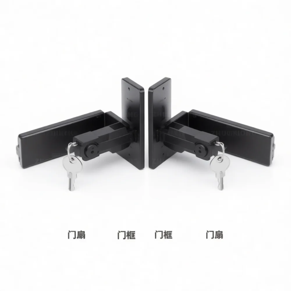 Right Angle Sliding Gate Latch Lock Punch Free Privacy Protection For Home Office Interior Sliding Doors Black