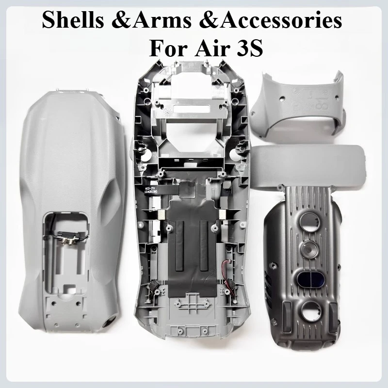 

Original For DJI Air 3S Original Upper/Middle/Lower Shell/Front Cover/Fixing Cover/4G Cover/Arm with moto - Air 3S Spare Parts