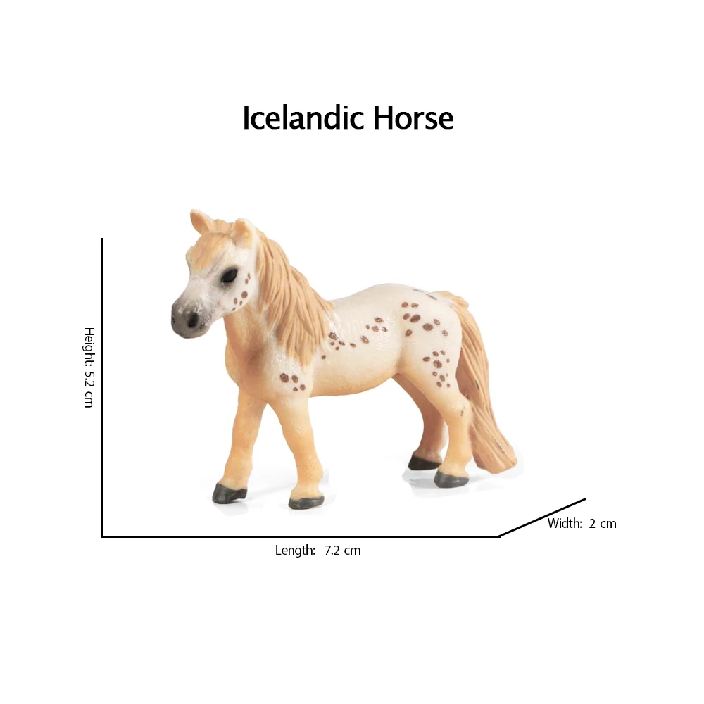 Figurki koni Zabawki Zwierzęta Farma Kucyk Zabawka Konie Figurki zwierząt Figurka akcji Prezenty dla dzieci Dekoracja Poznawcze prezenty świąteczne