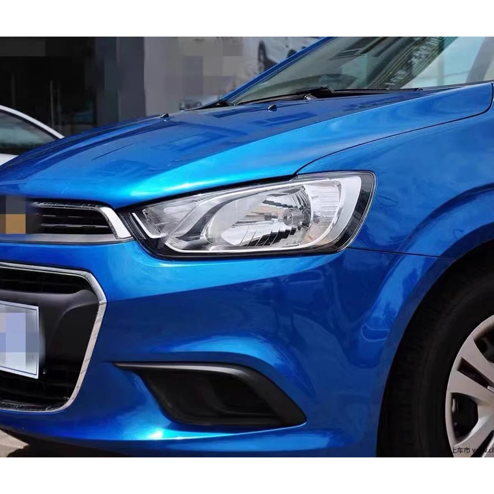 Car Front Headlight Cover For Chevrolet Aveo 2014-2015 Clear Lens Lamp Plexiglass Lens Replace Lampshade Car Accessories