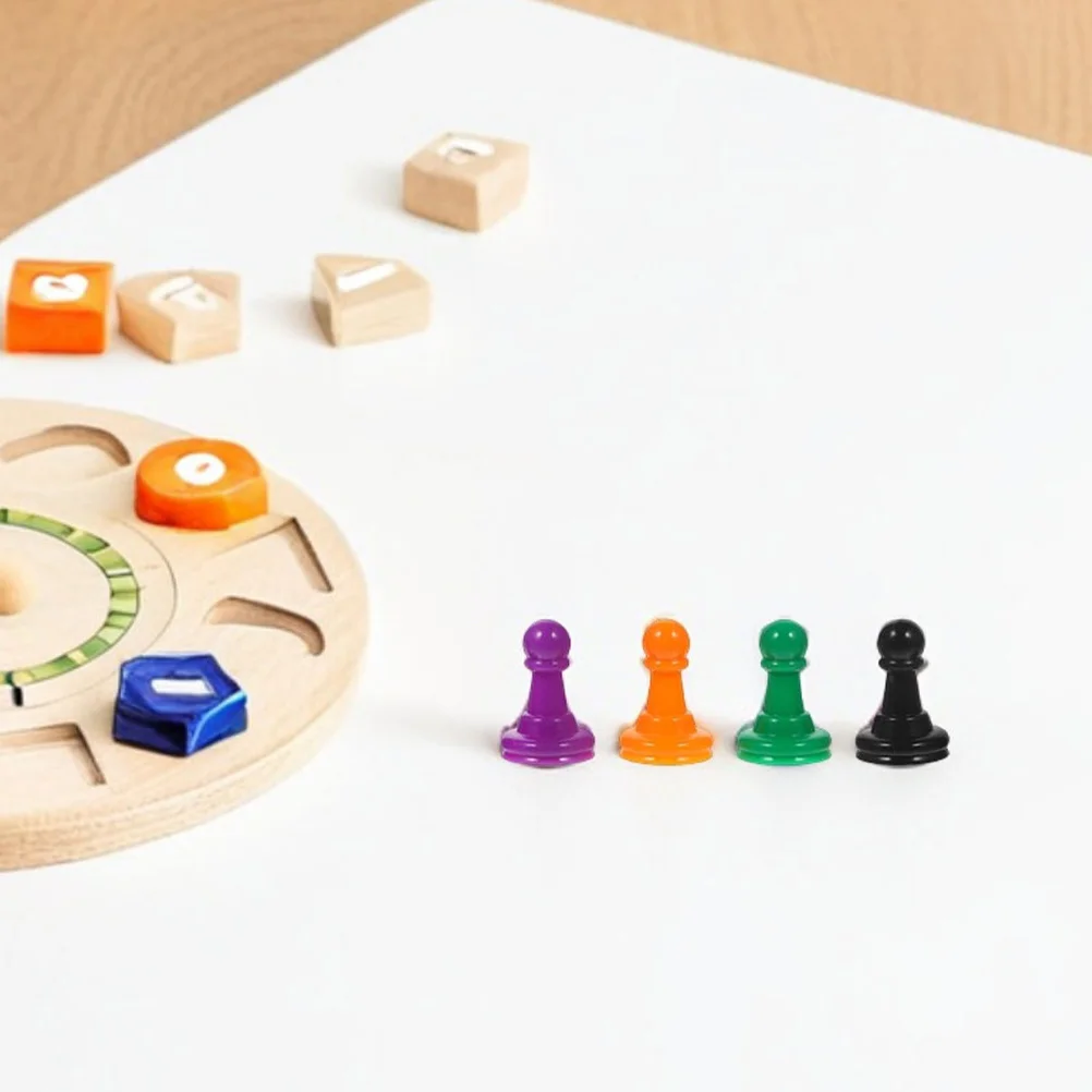 

80pcs Multicolor Chess Pieces For Board Stackable Pawns Replacement Party Tabletop Game Components Accessories