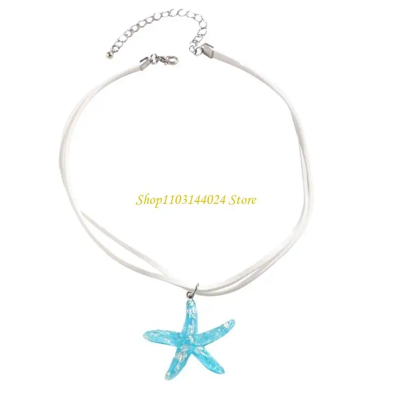 N5KE Large Pendant Necklace Fashion Collar Necklace Multilayer Choker