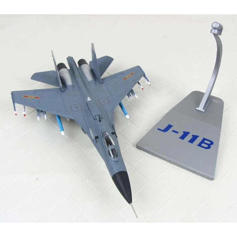 32cm Diecast 1:72 Scale J-11B J-11 Alloy Imitation Fighter Aircraft Model Collection Souvenir Ornaments Display