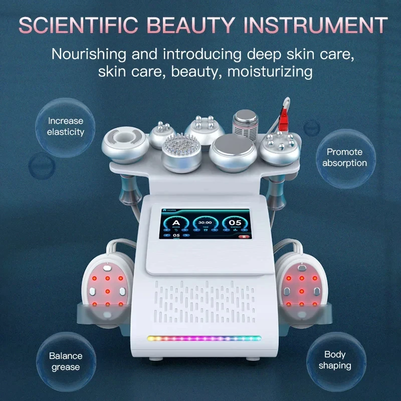 9 in 1 80k Ultrasonic Cavitation Vacuum RF Laser Weight Loss Machine Suitable for Home and Business