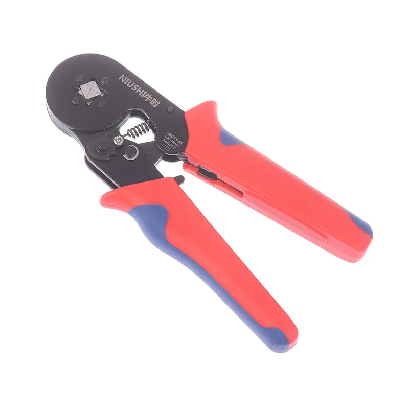 1*NEW 17.3cm End-Sleeves Ferrule Crimping Tool HSC8 6-4A Self-Adjustable AWG23-7/0.25-6mm2 Square Ratcheting Wire Crimping Plier