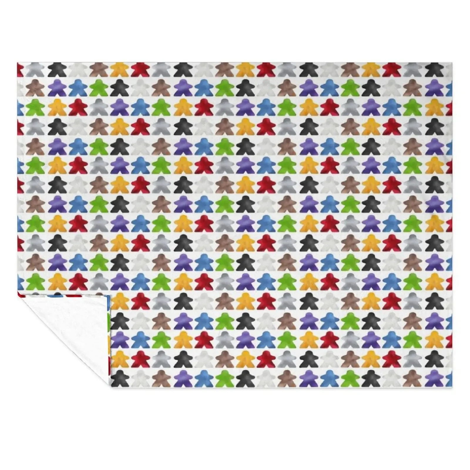 

Lots of colorful meeples Throw Blanket Furrys blankets and throws christmas gifts Summer Blankets