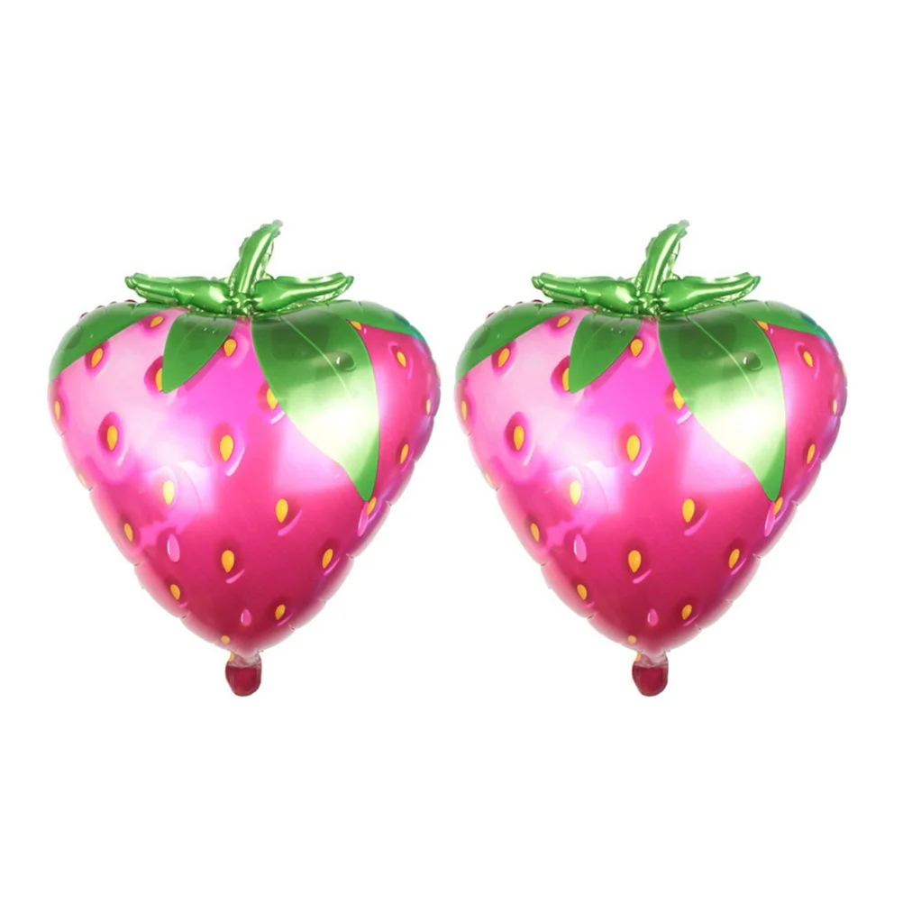 

2 Pack Aluminum Film Balloon Party Balloons Birthday Foil Watermelon Strawberry