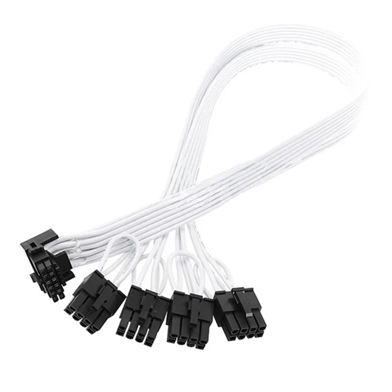 

TTKK-4XCPU 8Pin To 16Pin Male Video Card Extension Cable PCI-E 5.0 12VHPWR RTX4080 RTX4090 Graphics Card Adapter Cable