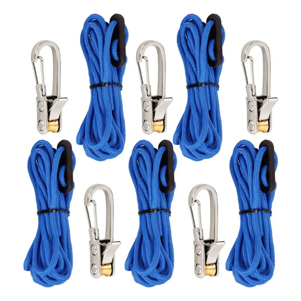 New Knot-Free Rope Tensioner Set Heavy-duty Roller Paracord Adjusters Easy Operation Cable Puller for Camping Boating