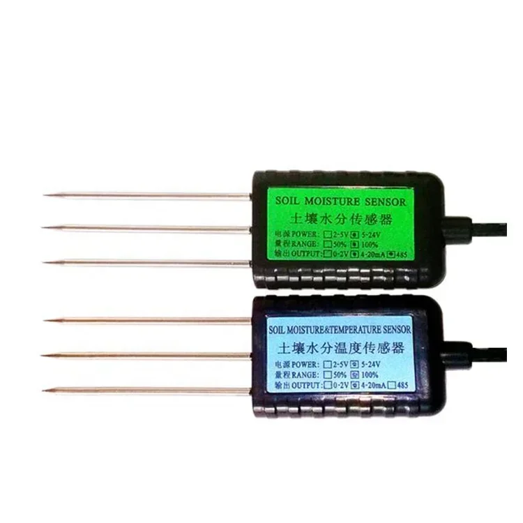 2022 Waterproof 3.3V Power Zigbee UART SDI12 4-20mA RS485 Temperature Soil Moisture Sensor