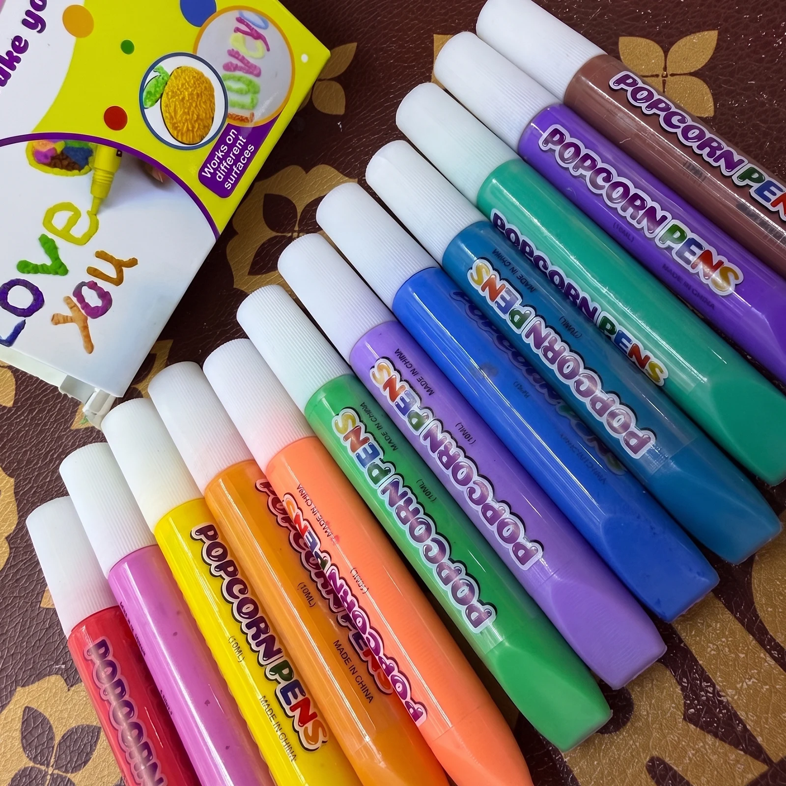 6/12 stuks Popcorn Verfpennen  - Art And Craft With Paint recensie en prijs