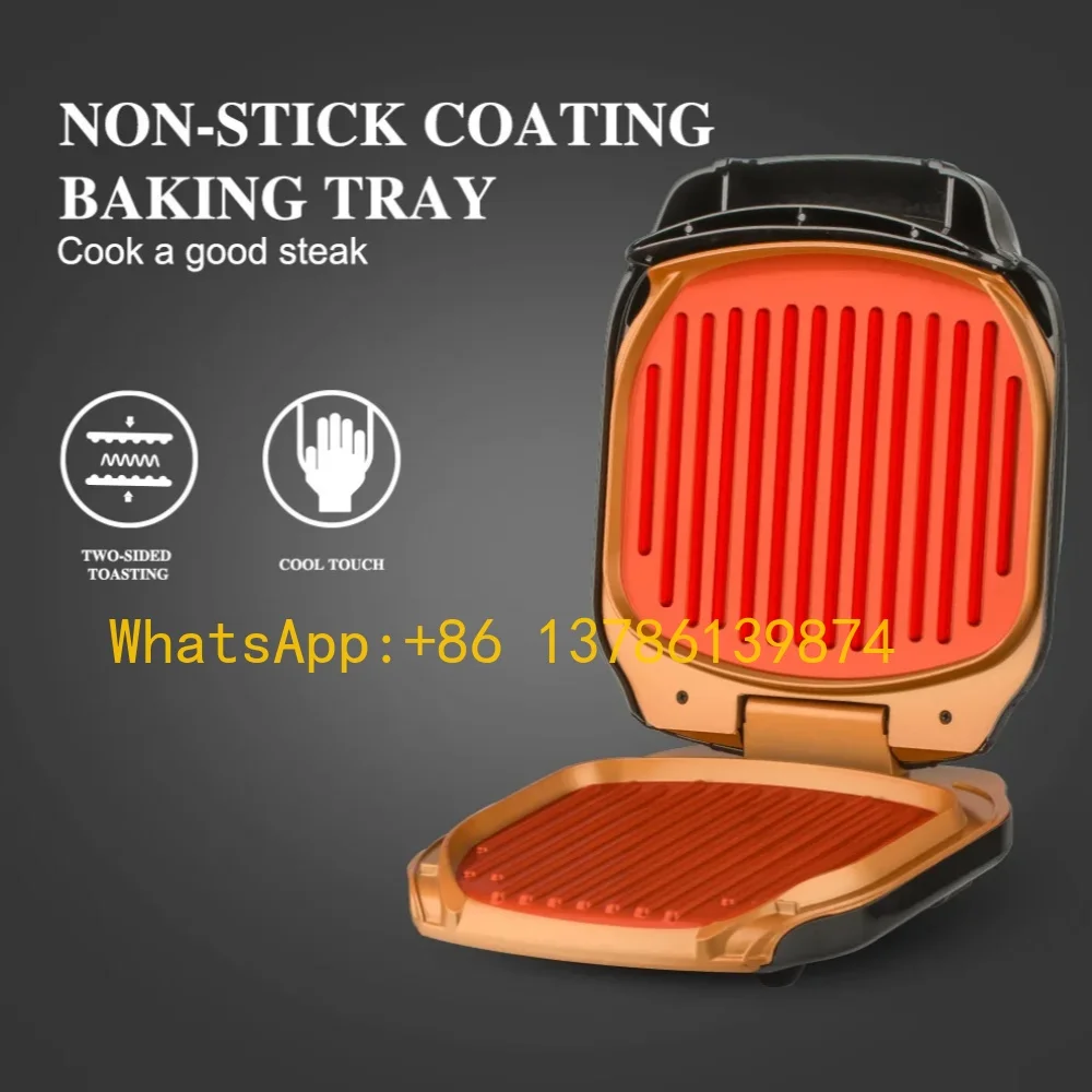 1200 واط داخلي شواية كهربائية مقلاة شواء كهربائية غير عصا الكهربائية شريحة لحم شواية شواية ساندويتش محمصة سوي للأغذية السميكة
