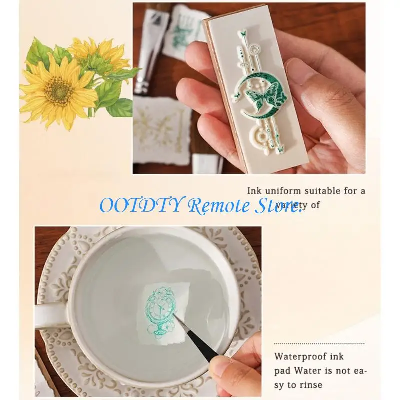 Afbeelding 4: Multifunctioneel stempelkussen voor professioneel stempelen, scrapbooking stempelkussen, draagbaar
