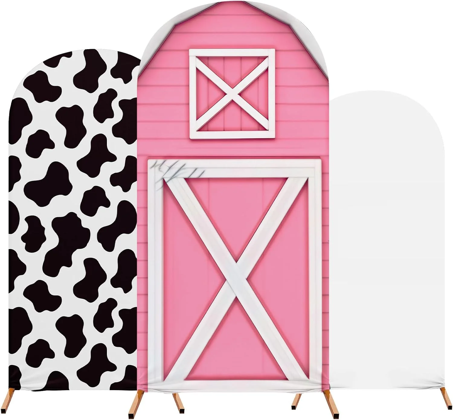 

Мультяшный арочный фон, чехол для арки дома, спандекс, эластичный фон с изображением коровы, подставка для украшения свадьбы, дня рождения, банкета, церемонии