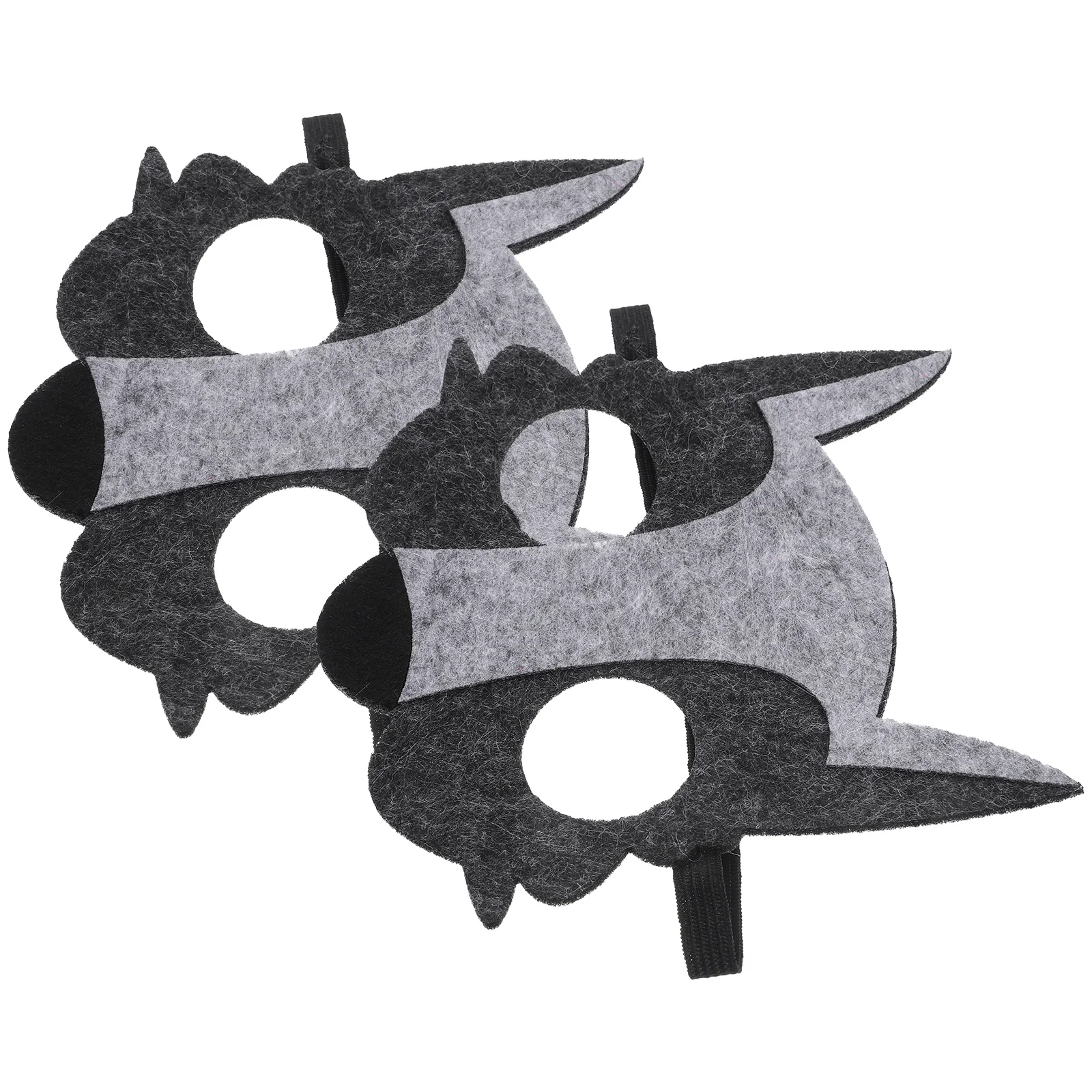 

2pcs Animal High Quality Non-Woven Face Mask for Halloween Party Costume Cosplay Decoration Kids Dressing Up