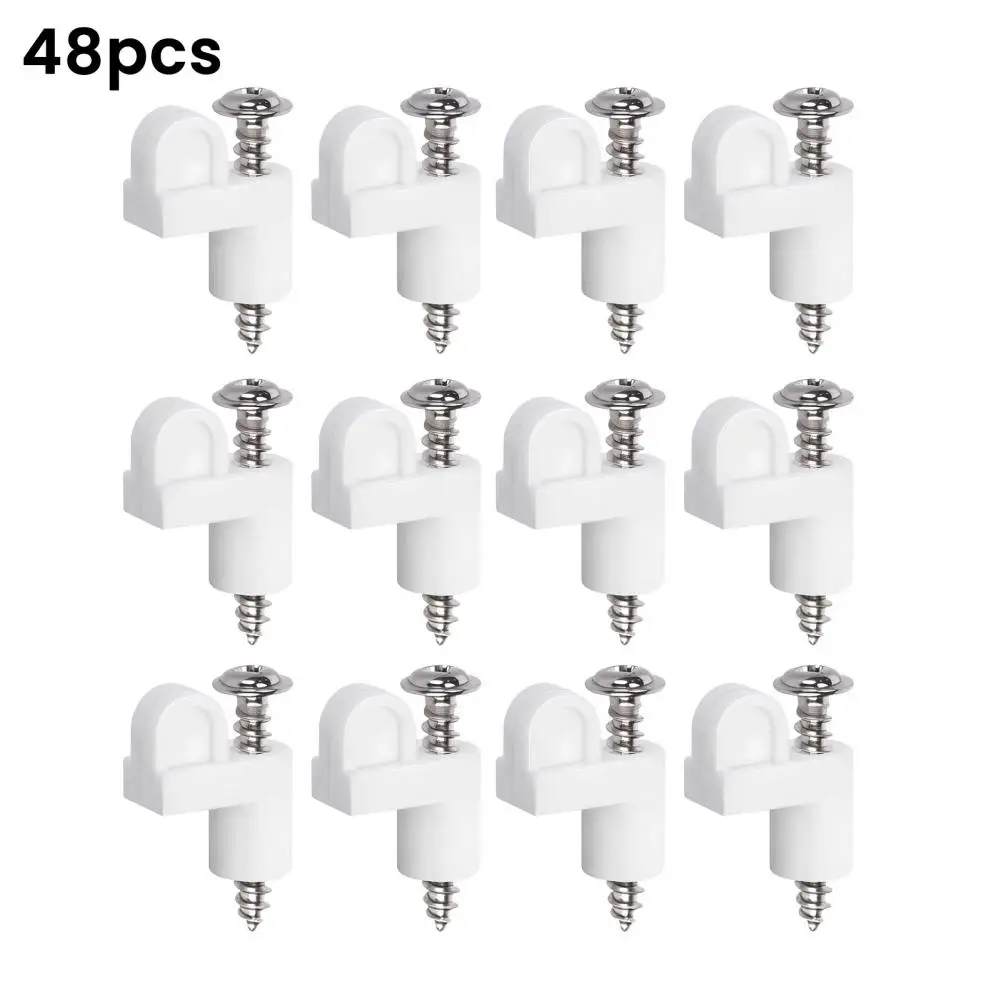 Nylon Screen Clips 12/24/48pcs Window Screen Clips with Screws Storm Window Fasteners for Winter Screens Offset Screen Door