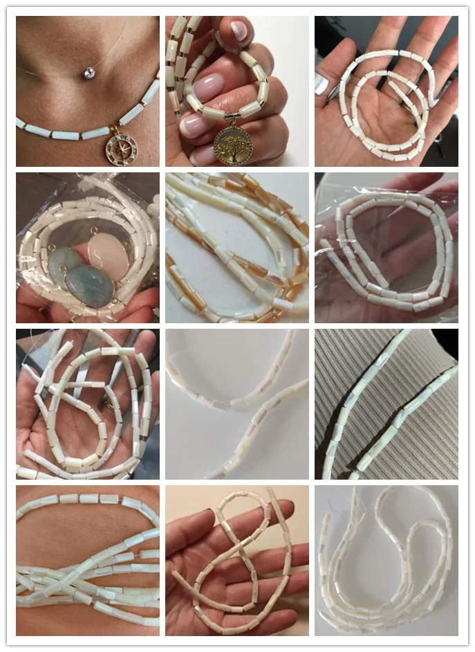 Natural shell beading beads Punch loose beads isolation bead Fine Shape for Jewelry Making DIY for bracelet necklace Accessories