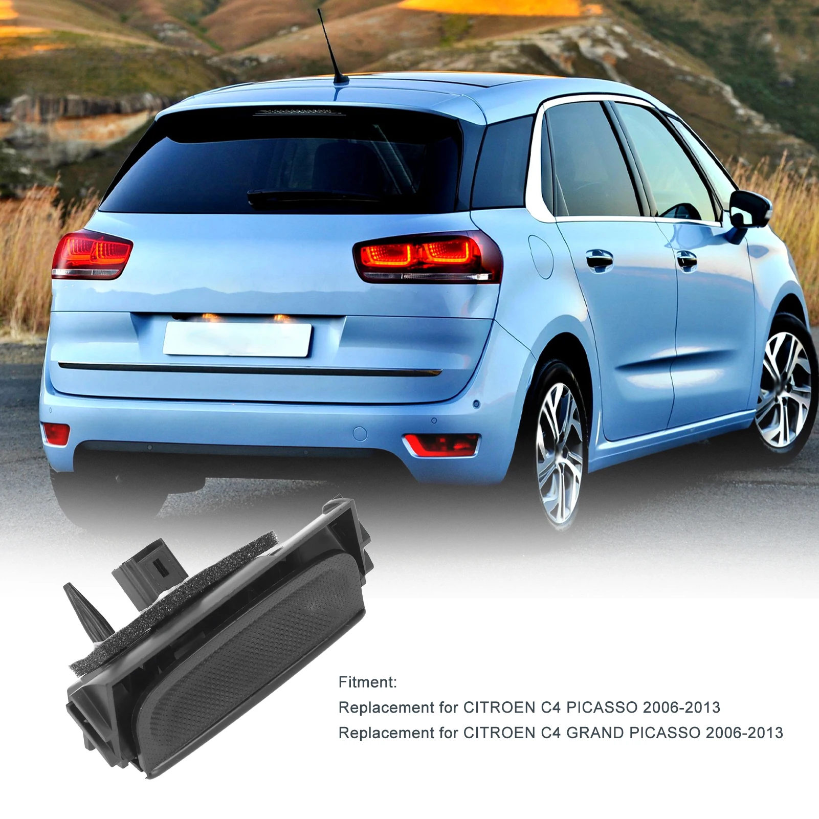 مفتاح مقبض صندوق السيارة ، مقبض صندوق السيارة ، بديل C4 غراند بيكاسو-876000 ، 6554ZZ 26v7