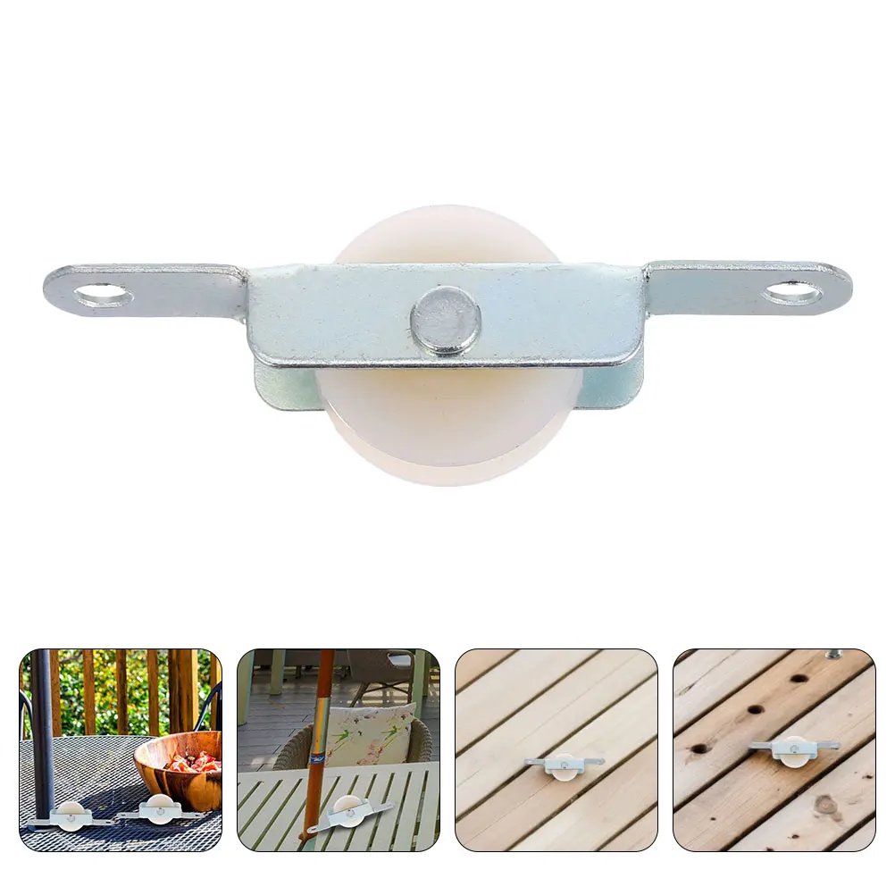 

8pcs Umbrella Accessories Replacement Parts Garden Parasol Patio Sunshade Sliding Wheel Pulley Yard Umbrella Cord Pulley