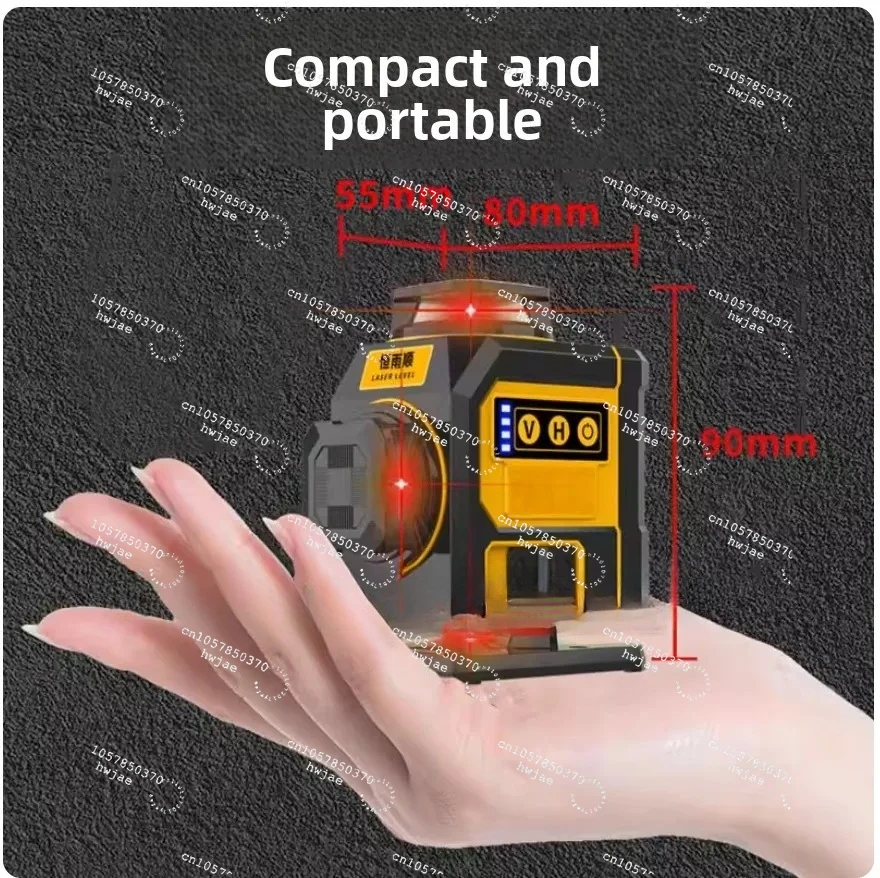 Mini Leveler Red 12-line 8-line Outdoor Super Intense Infrared Laser Leveler Automatic Leveling Thin Line