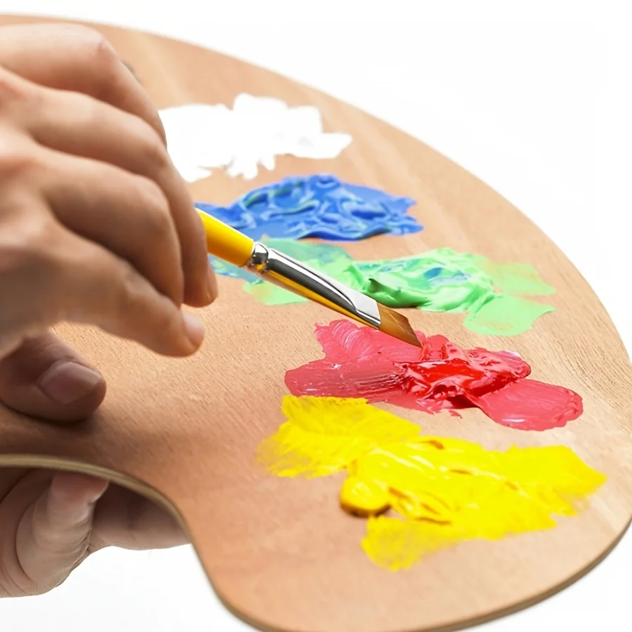 Gouache Aint Et, 12/18/24/ Color 5ml Tube Pack + Palette + 2 Brushes, Ich Water-Based Paint Suitable for Canvas Handicrats Woode image 3