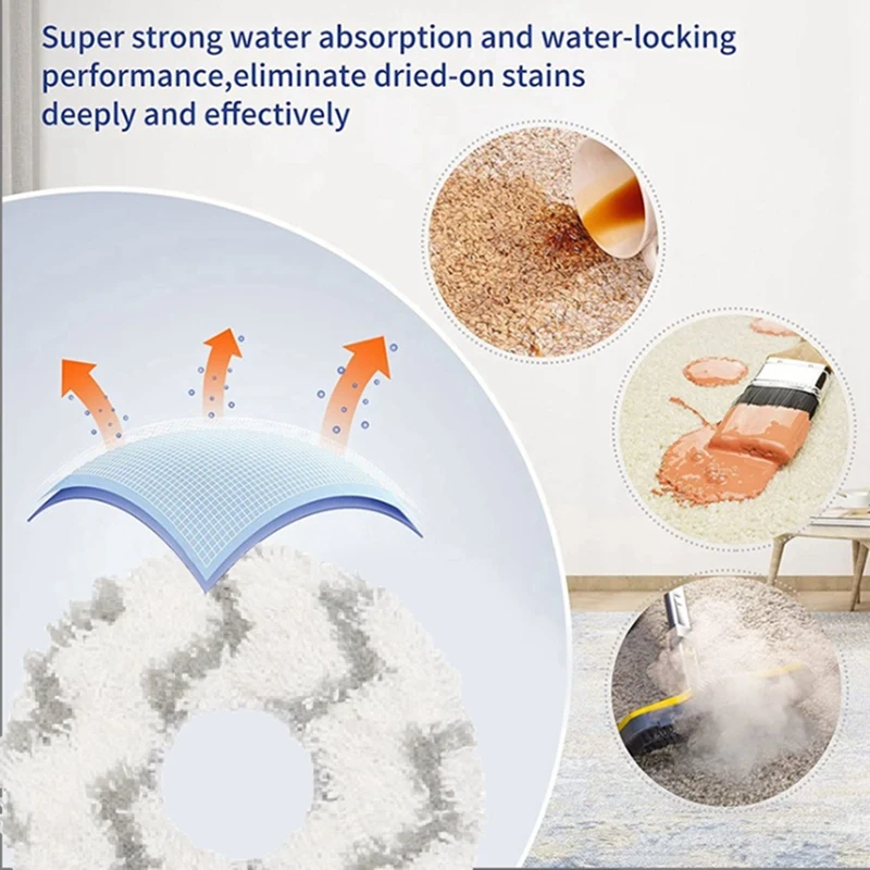 Peças de reposição para Ecovacs Deebot, Robot Aspirador, Suporte de pano de limpeza, Peças Mop Rag, N9, N9 +, 4pcs