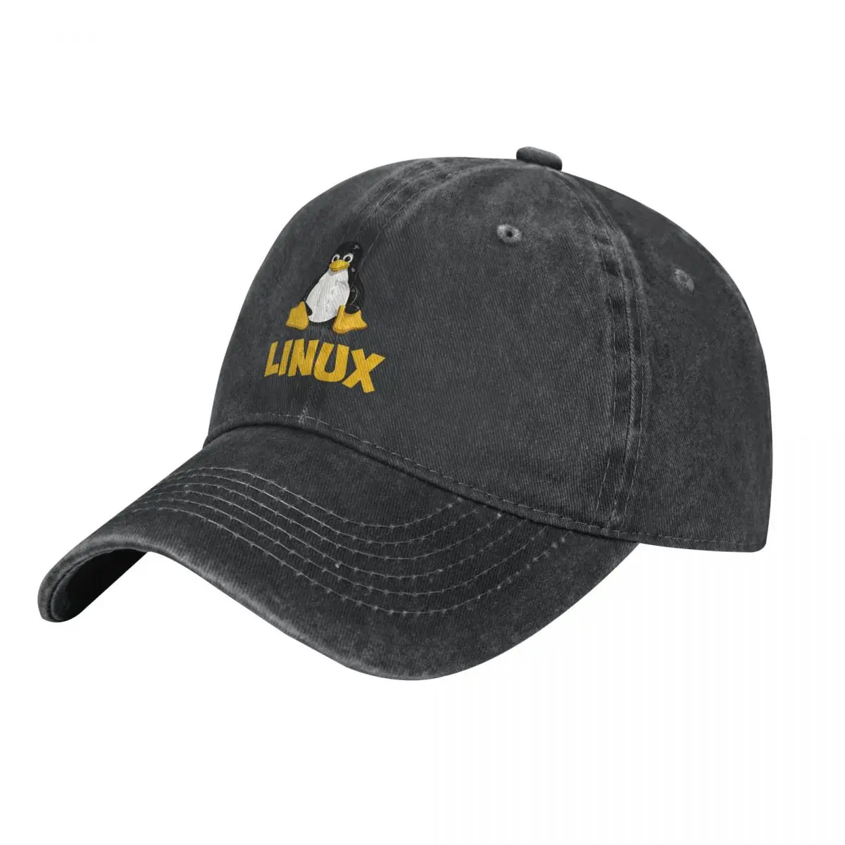 Linux Tux Penguin Logo Baseball Cap cowboy hat Peaked cap Cowboy Bebop Hats Men and women hats