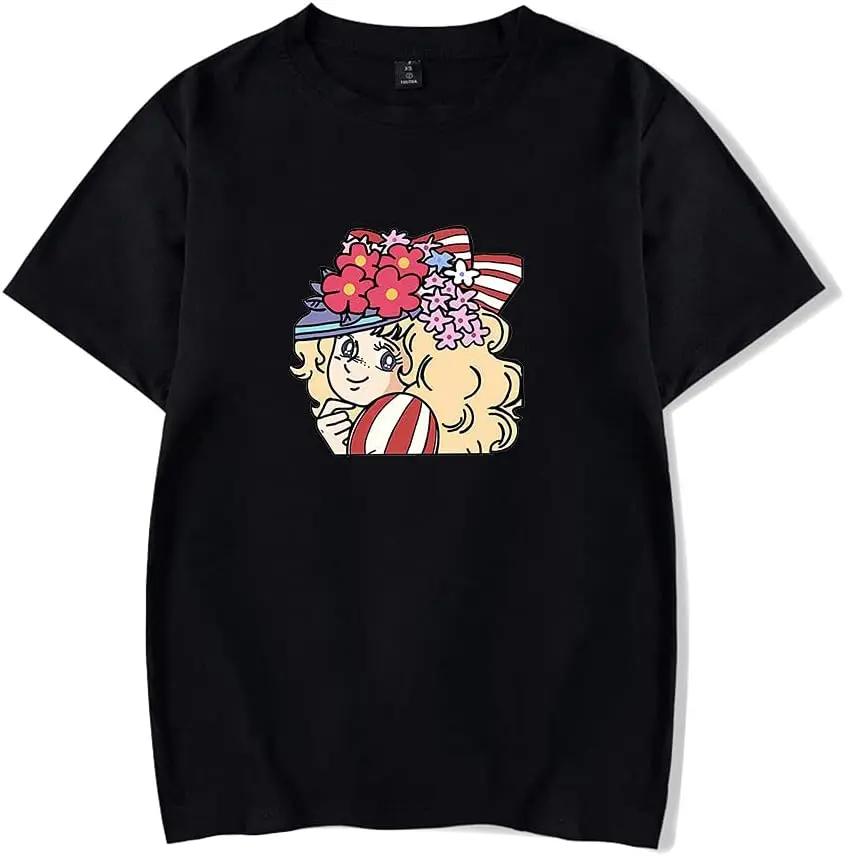 

Новая аниме футболка Candy Merch Повседневная футболка с коротким рукавом футболка унисекс